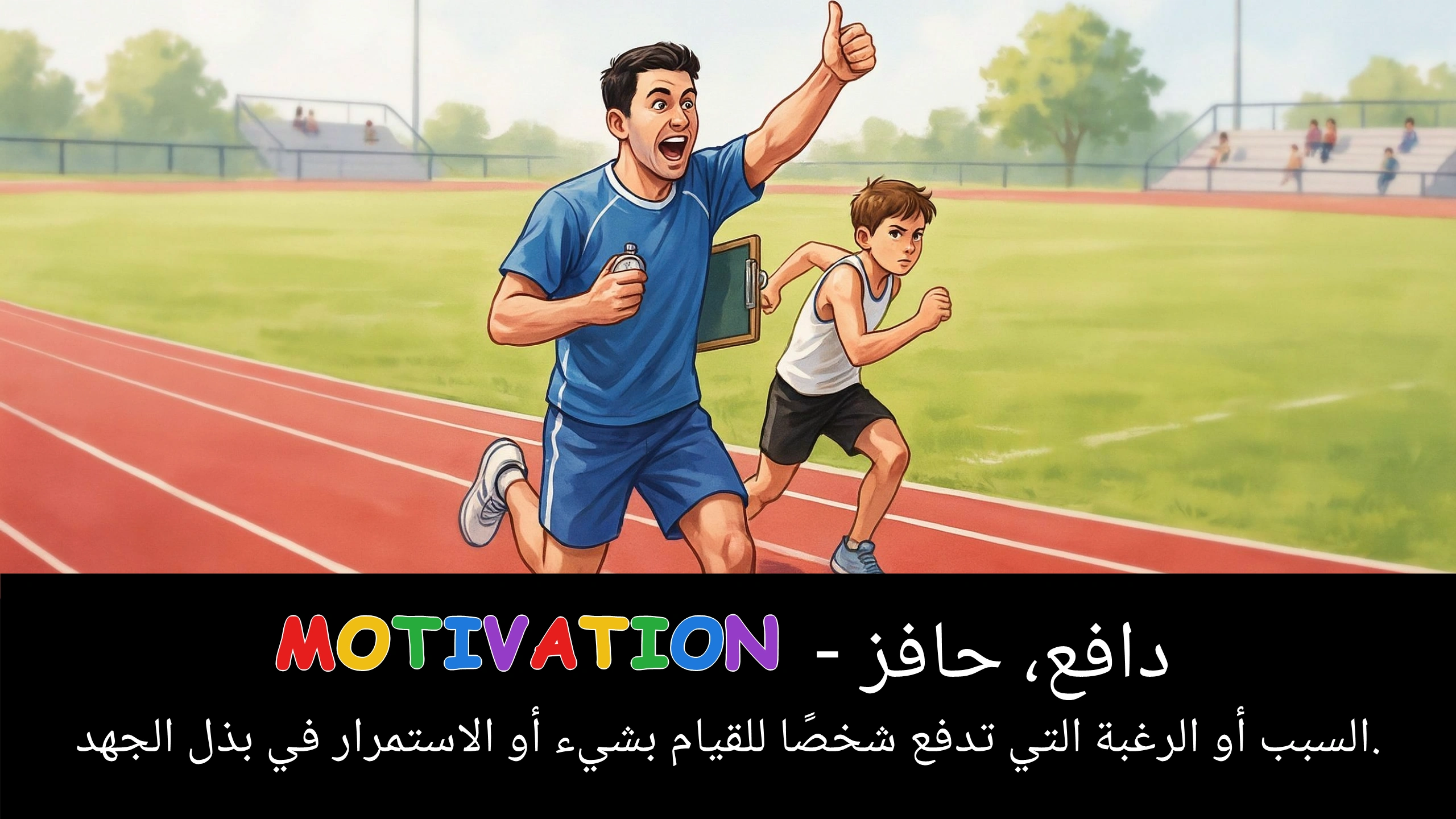 Arabic Illustration for motivation